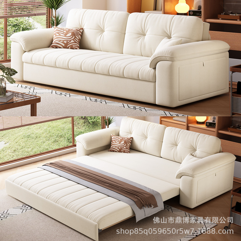 Dingbo Sofa Bed All-In-One Living Room Multi-Functional Foldable Storage Small Apartment Study Double Home B&B