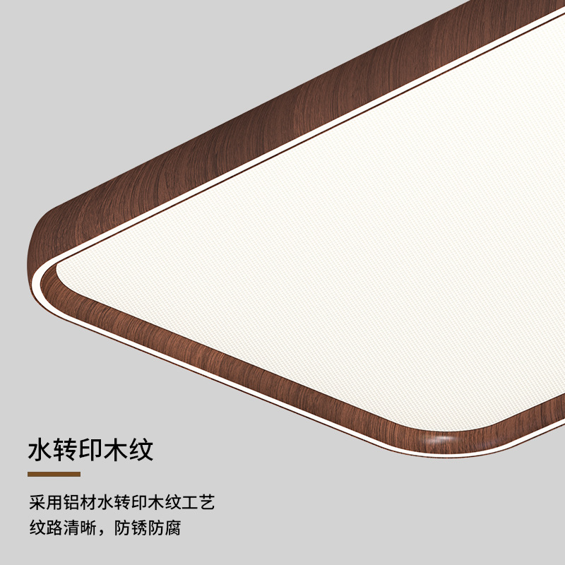 lámpara de dormitorio de estilo medieval lámpara de dormitorio principal lámpara Zhongshan lámpara de sala de estar lámpara de comedor de color nuez luz de techo de protección de ojos de espectro completo