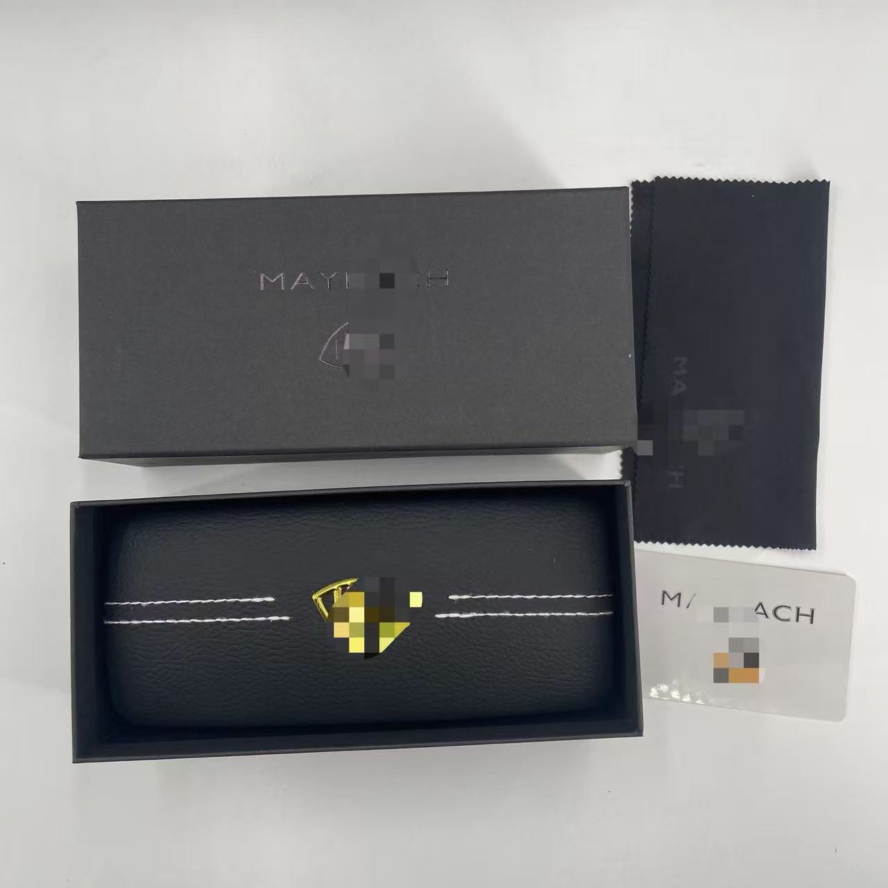 Inventario al por mayor nueva caja de gafas de alta calidad, caja de gafas de sol de alta gama, caja de gafas de sol, caja de paquete completa