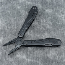 战术Jeep多功能工具钳子不锈钢发黑 野外家用多功能折叠式工具钳