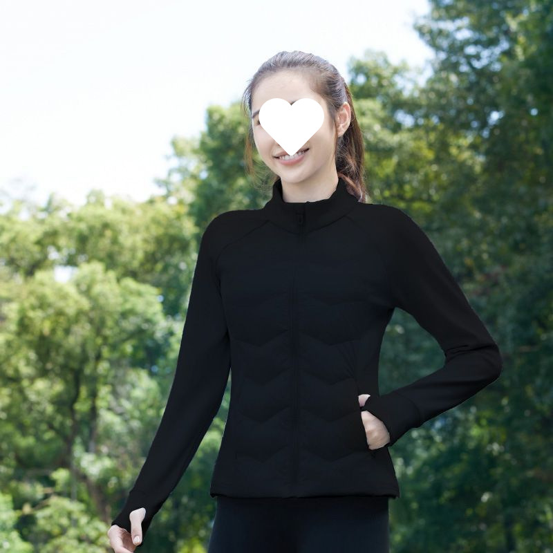 New 2025 Lightweight White Duck down Jacket Women's Winter Short Slim Running White Slim Sports Jacket