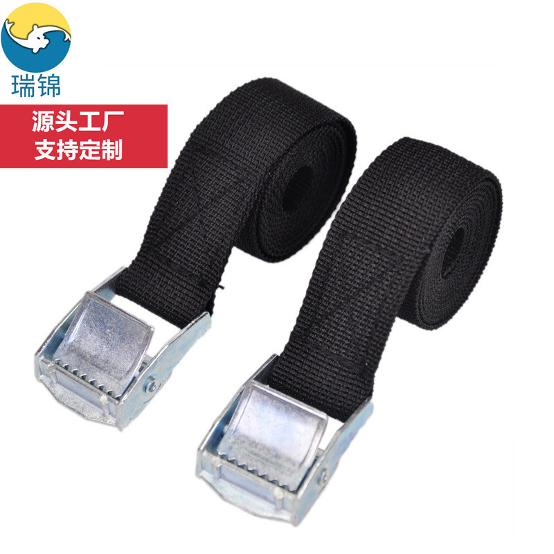 锌合金压扣捆绑带拉紧器汽车卡板货物固定带车用一字行李打包带