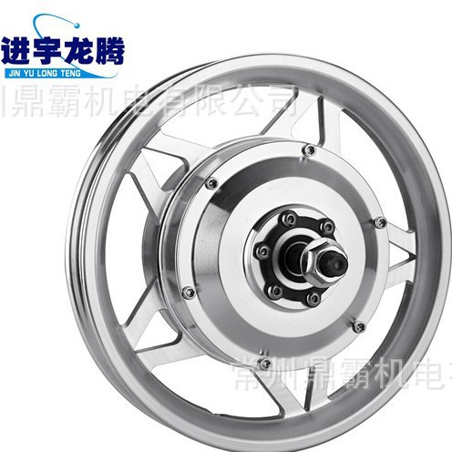 12寸小高速一体轮电机 锂电车电机  无刷有齿电机 折叠车电机