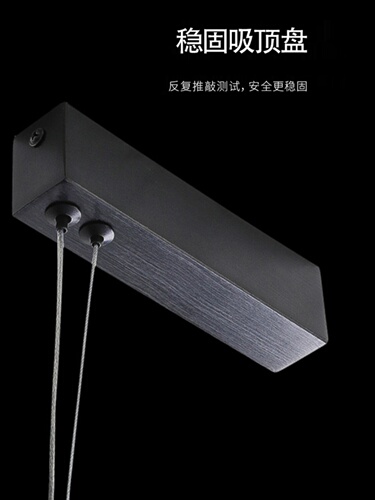 Italian light luxury cloud glass chandelier designer creative restaurant dining table bar island table long strip lamp