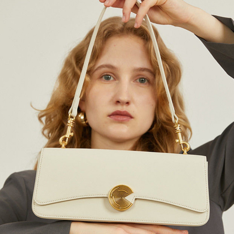 French Style Square Shoulder Bag For Women Versatile Small Handbag_voghion.com