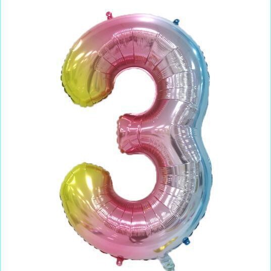 Versión estadounidense del globo de película de aluminio digital de 40 pulgadas de cuerpo delgado Decoración de fiesta de cumpleaños Helio flotando en el aire Globo grande transfronterizo de 42 pulgadas