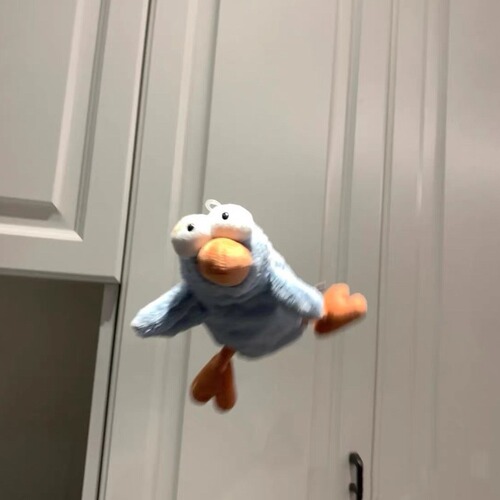 Japanese cartoon bird plush pen bag, cute animal soft and lovable healing toy pen bag, middle school student stationery storage bag