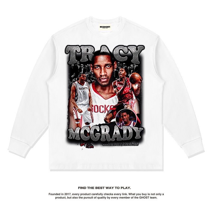 Maddy American Star camiseta de hip-hop callejera marca de moda impresión retro hacer vieja lavado pesado cuello redondo mangas cortas image 9