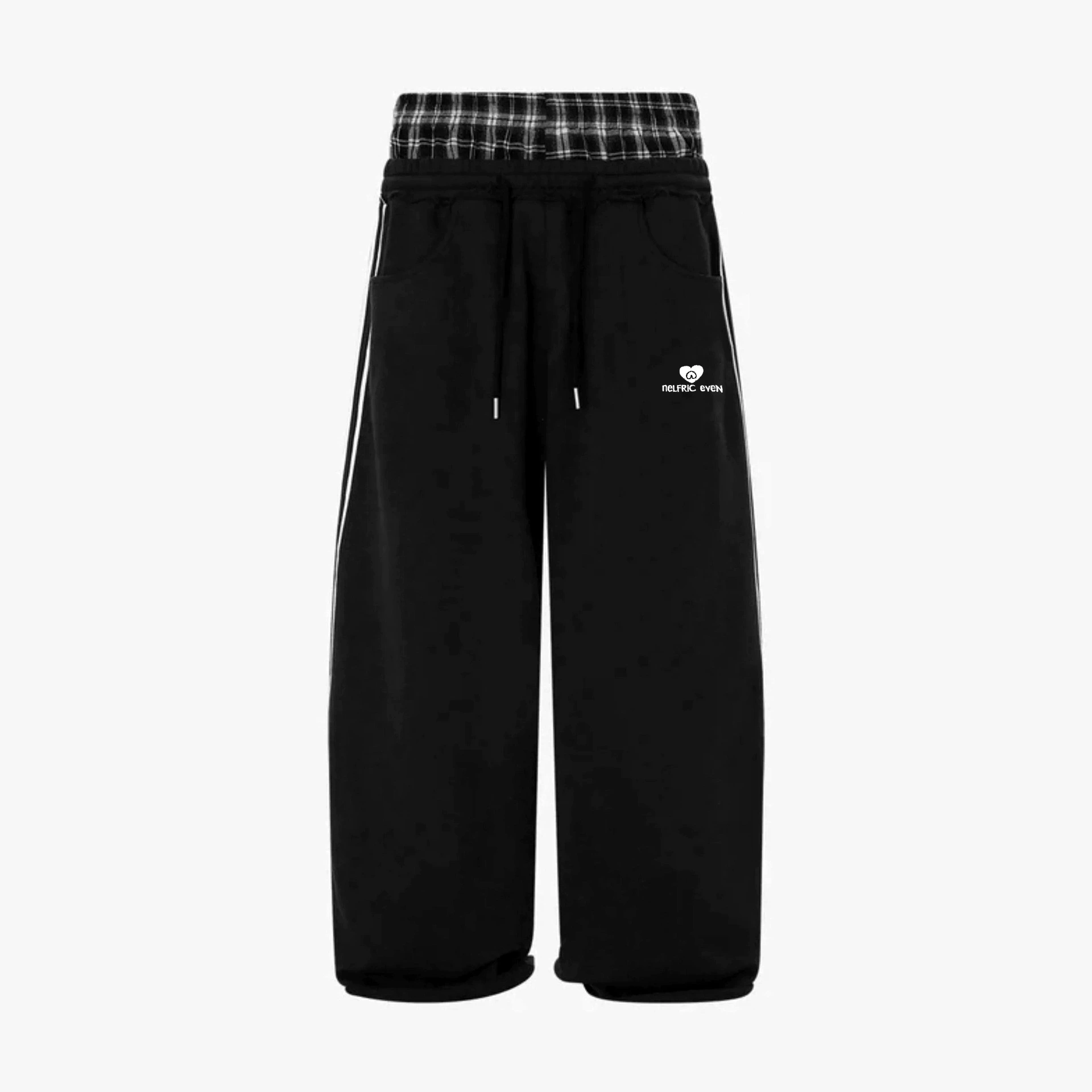 Брюки женские oversize свободные прямого кроя, ретро европейский стиль, серые