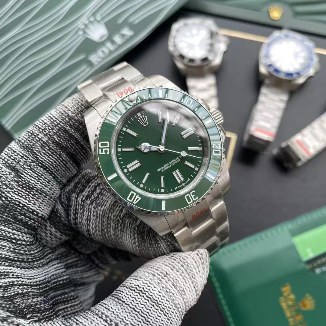 New Laojia Same Style Engraved Green Water Ghost Business Watch Men's High-End Waterproof Steel Belt Black Water Ghost Guangzhou Watch