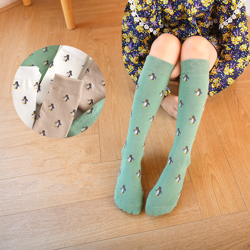 Children's thin knee socks