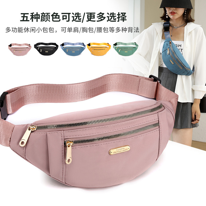 Bolsa de mensajero de los hombres de la marca de moda de los hombres bolsa de pecho japonés simple hombro ligero pequeña mochila de las mujeres de deportes ocasionales teléfono móvil bolso de la cintura