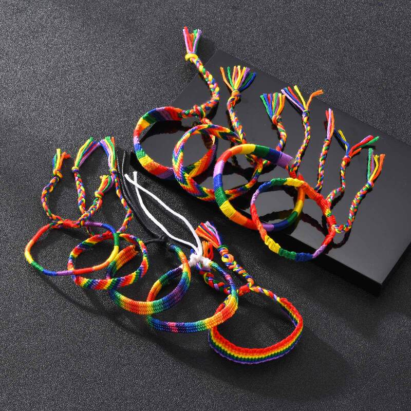 Colorful Hand-Woven Bracelets, Knotted Bracelets, Friendship Colorfulful Rope Braided Adjustable Pb-043 Colorful Hand-Woven Bracelets, Knotted Bracelets, Friendship Colorfulful Rope Braided Adjustable Pb-043