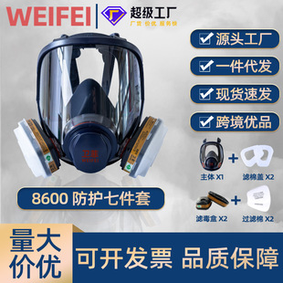 Spray Paint Chemical Pesticide Welding Grinding Secondary Welding Dust Special Gas Mask Liquid Silicone Full Face Mask