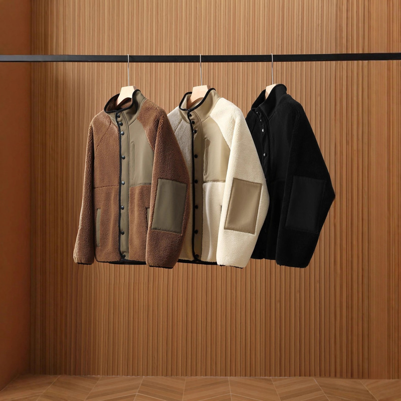 High-End Luxury Goods with Integrated Fur! Old Money Style! Thick, Fluffy, Warm Fleece Stand-Collar Jacket for Men and Women for Autumn and Winter