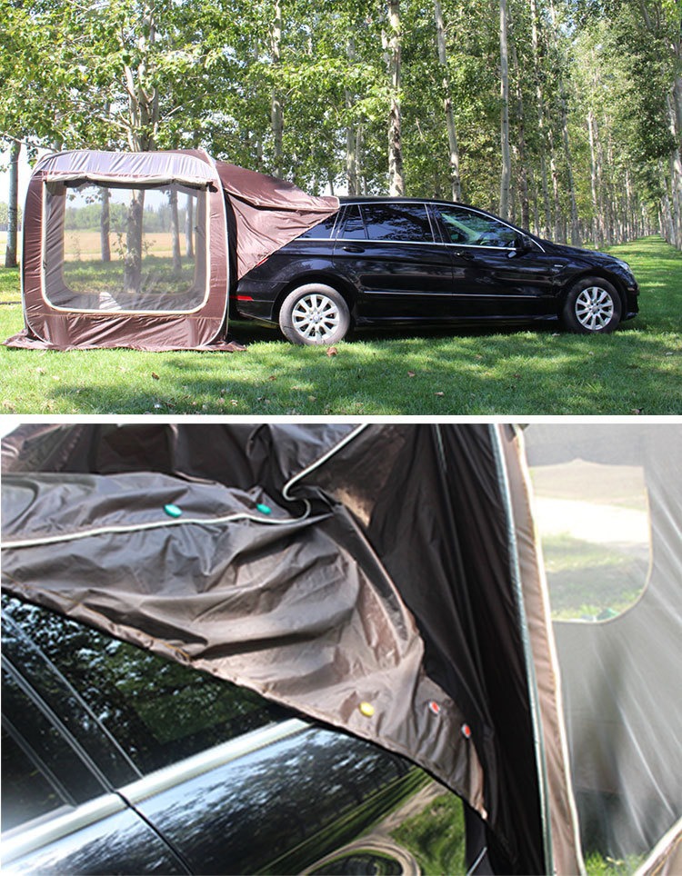 Car Rear Extension Tent, Automatic Tent Beside the Car, No Need to Set Up, Quick-Open Self-Driving Tour Camping, Ultra-Light Camping Awning