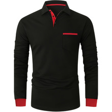 R 69119 Men's color block polo shirt ��ʿƴɫ POLO ��