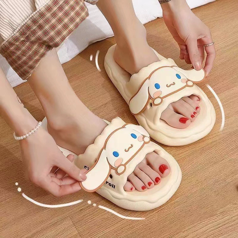 Yugui собака женские тапочки летние дома в общежитии студенческая версия противоскользящая и вонючая ванная комната душ тапочки женщины