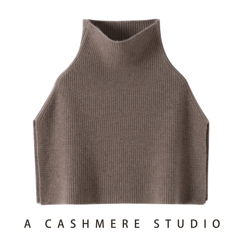 Autumn and Winter Cashmere Shawl Women's Knitted Pullover Cashmere Scarf Sleeveless Waistcoat Warm Shoulder and Neck Shawl Vest Autumn and Winter Cashmere Shawl Women's Knitted Pullover Cashmere Scarf Sleeveless Waistcoat Warm Shoulder and Neck Shawl Vest