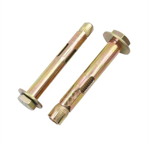 Manufacturer's floor expansion positive national standard coated zinc hexagonal outer expansion screw with hexagonal outer sleeve gecko