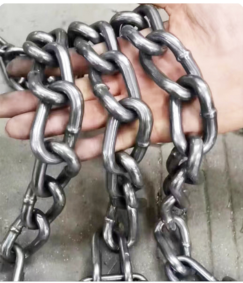 Truck Tire Anti-Skid Chains, Agricultural Tractor Anti-Skid Chains, Thickened and Reinforced Manganese Steel Chains for Ice, Snow, and Mud, Wear-Resistant Chains