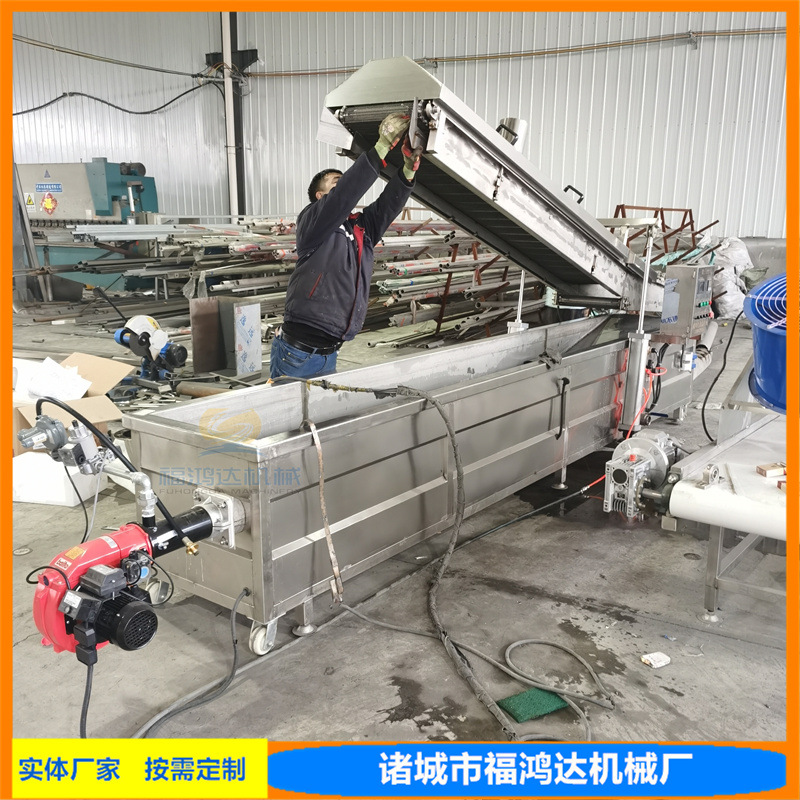 江米条隧道式油炸锅 麻油香酥大馓子油炸机 燃气网带式薄脆油炸机