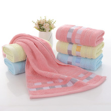 格子毛巾工厂洗脸家用吸水柔软成人速干全棉面巾促销礼品logo