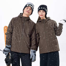 3M新雪丽科技棉一体棉服轻盈保暖防风防泼水连帽外套运动休闲夹克
