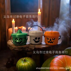 Amazon クリエイティブ ホットセール 新しい不気味なミニ ブー バケツの置物 ハロウィン パンプキン バケツ