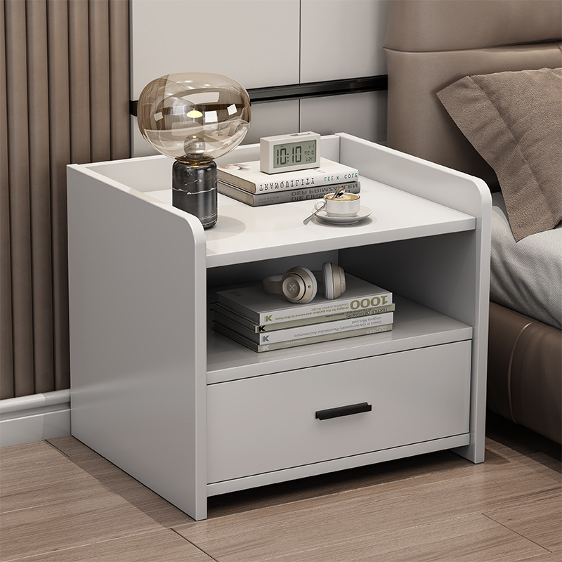 Mesita de noche moderno minimalista dormitorio gabinete de noche pequeña cama de la cola pecho de cajones gabinete de almacenamiento de alto grado
