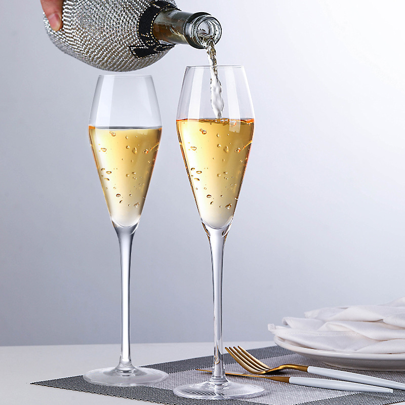 Crystal Champagne Cups Spuming Wine High Foot Cup Set Home Creativity Cups Wine Cups Cocktail Cups Wine Cups