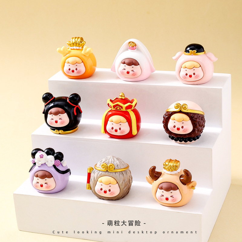卡通西游记系列萌粒树脂工艺品车载装饰品桌面小摆件盲盒盲袋批发|undefined