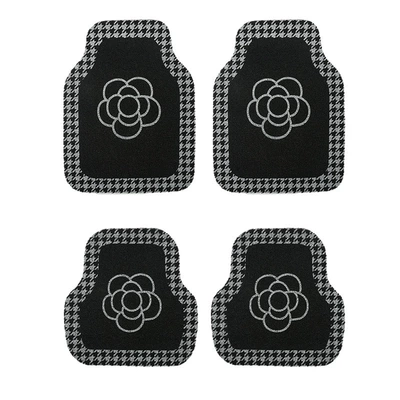 rear row foot mat, Universal Foot Pad - camellia-4-pieces-for-the-whole-car