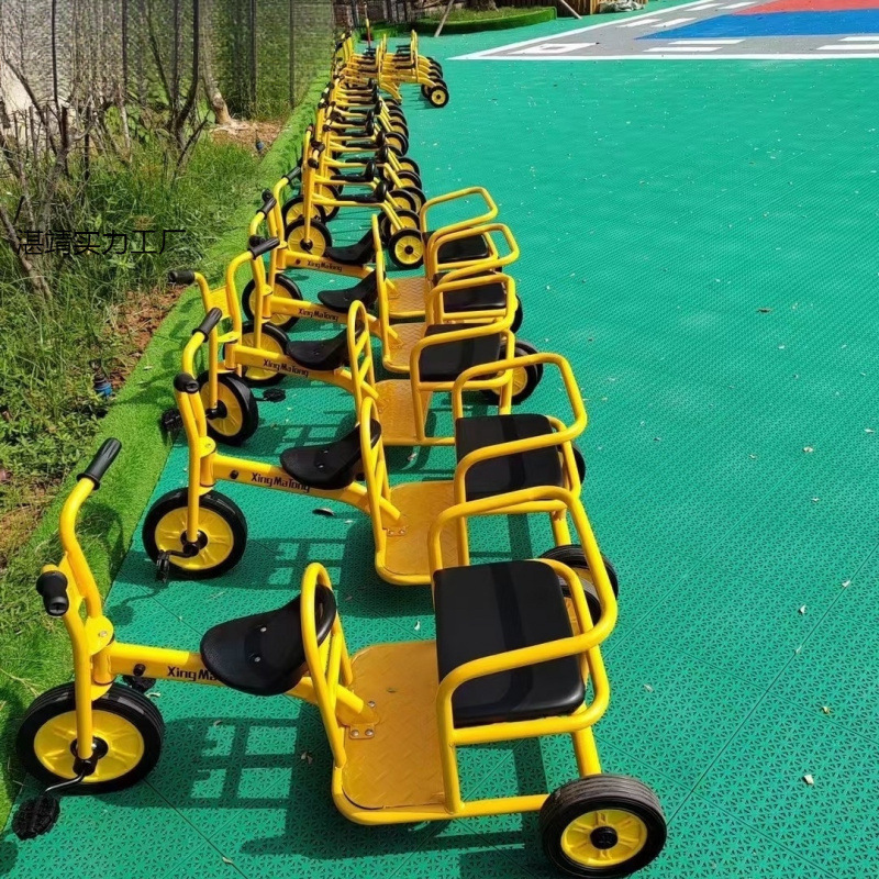 Kindergarten Preschool Education Children's Tricycle Bicycle Double Baby Bicycle Children Can Bring Outdoor Toy Stroller