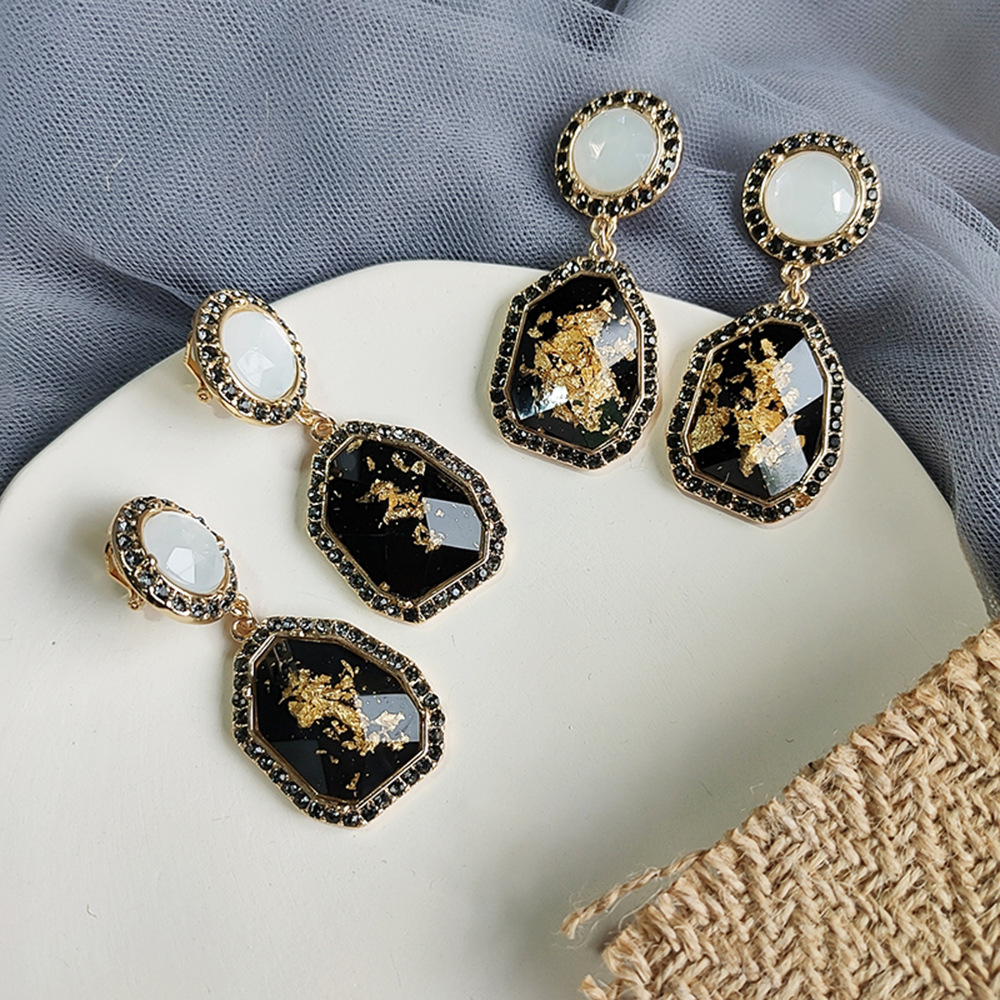 歐美豹紋氣質簡約大款耳釘個性百搭潮流女款耳環網紅街拍耳圈耳飾