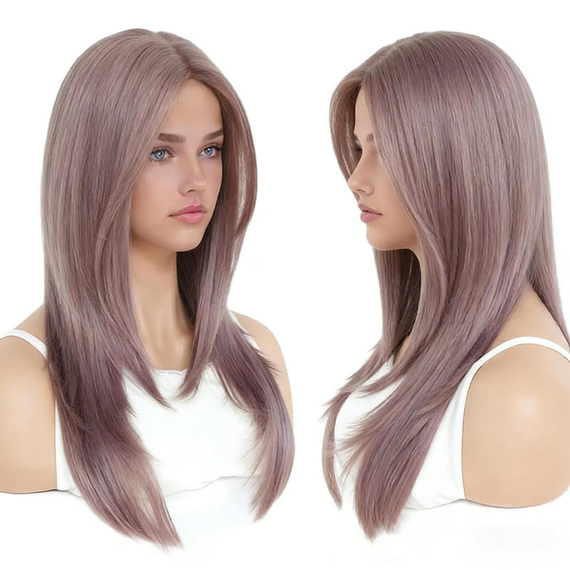 High-Quality Synthetic Wigs, Heat-Resistant Fiber, Containing Lotus Starch, Long Straight Hair, Wholesale High-Quality Synthetic Wigs, Heat-Resistant Fiber, Containing Lotus Starch, Long Straight Hair, Wholesale