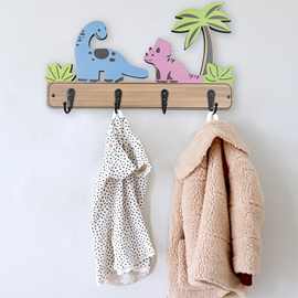 实木打孔墙上挂钩门口创意可爱壁挂式装饰玄关入户挂钥匙收纳ins