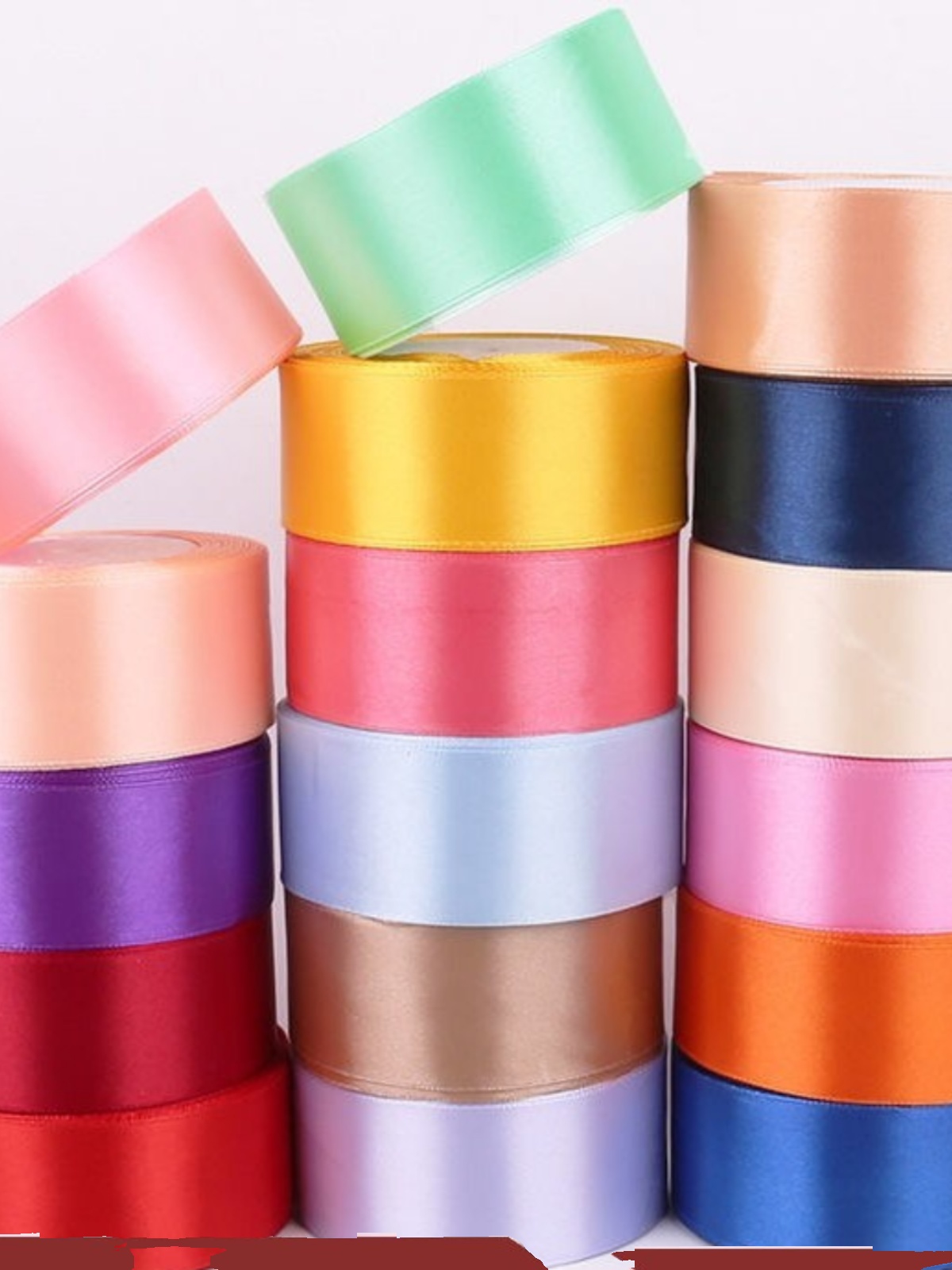 加厚4cm丝带绸带缎带牡丹玫瑰芦苇花原材料diy手工编织花束制