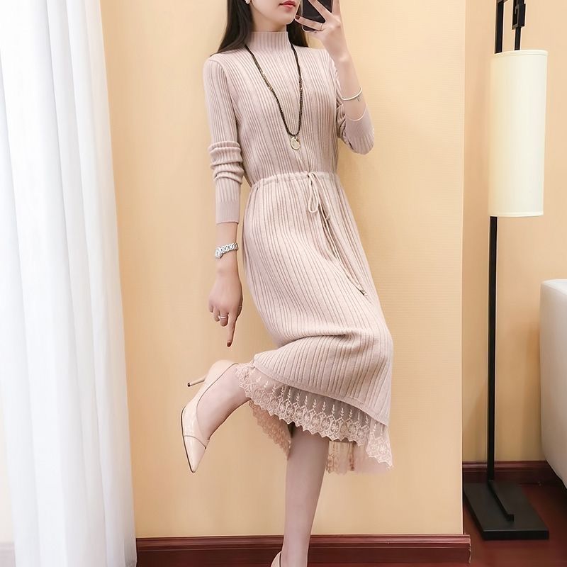 High Neck Sweater Dress 2