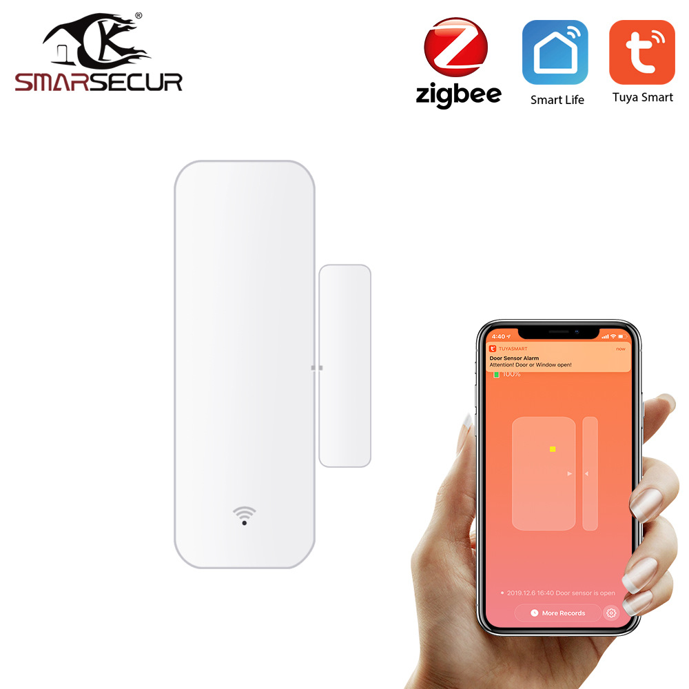 工厂直销涂鸦智能zigbee门磁探测器 智能联动门磁 无线门窗感应器