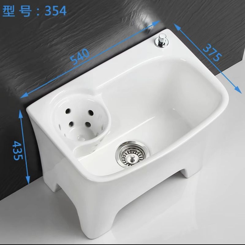陶瓷拖把池阳台拖布盆卫生间墩布池洗拖把拖布池沥水篮地拖桶方形|undefined