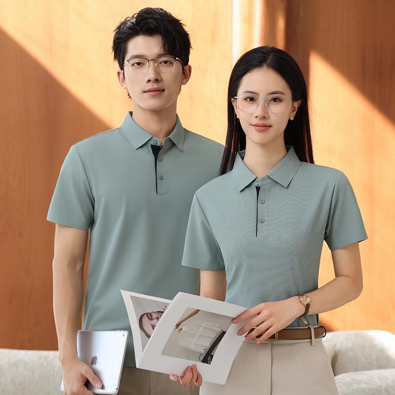 POLO pinza impresión logotipo de impresión2025 verano nuevo waffle ropa de trabajo bordada ropa de trabajo