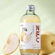 金榴园新鲜梨汁现榨nfc纯雪梨汁无添加310毫升6玻璃瓶礼盒装