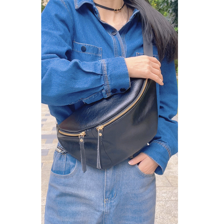 Moda pecho bolsa nuevos deportes Cruz-cuerpo bolsa cintura bolsa mensajero bolsa de gran capacidad hombro retro bolso casual señoras