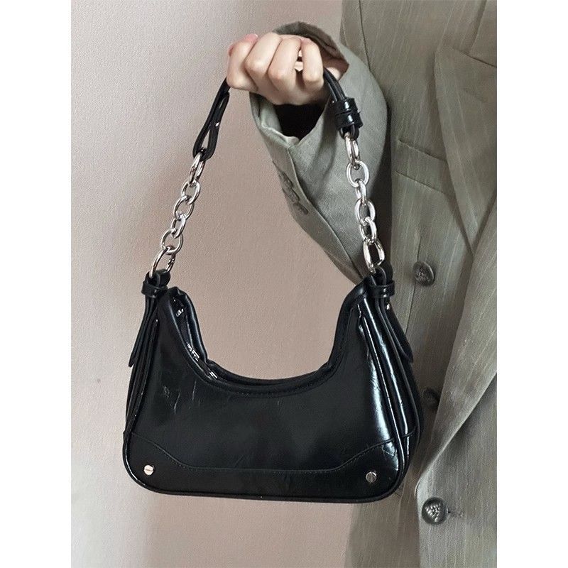 Bags for Women 2025 Summer New Chain Armpit Baguette Bag High-End Texture Versatile Niche Single Shoulder Crossbody Bag