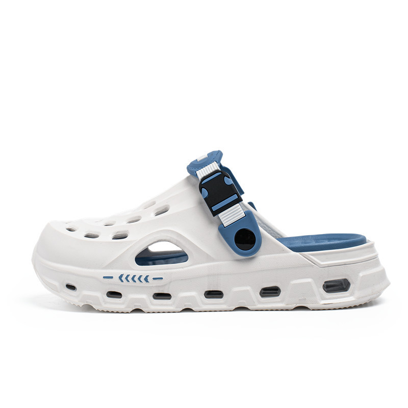 En nombre de los zapatos con agujeros para el cabello, las nuevas sandalias de Baotou transpirables de verano para hombres, zapatos de playa casuales antideslizantes, zapatos Shuoxi a la deriva