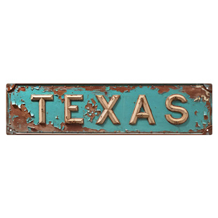 Texas American Texas Retro Metal Tin Painting Country Cowboy Style Decorative Sign American Western Style Pendant