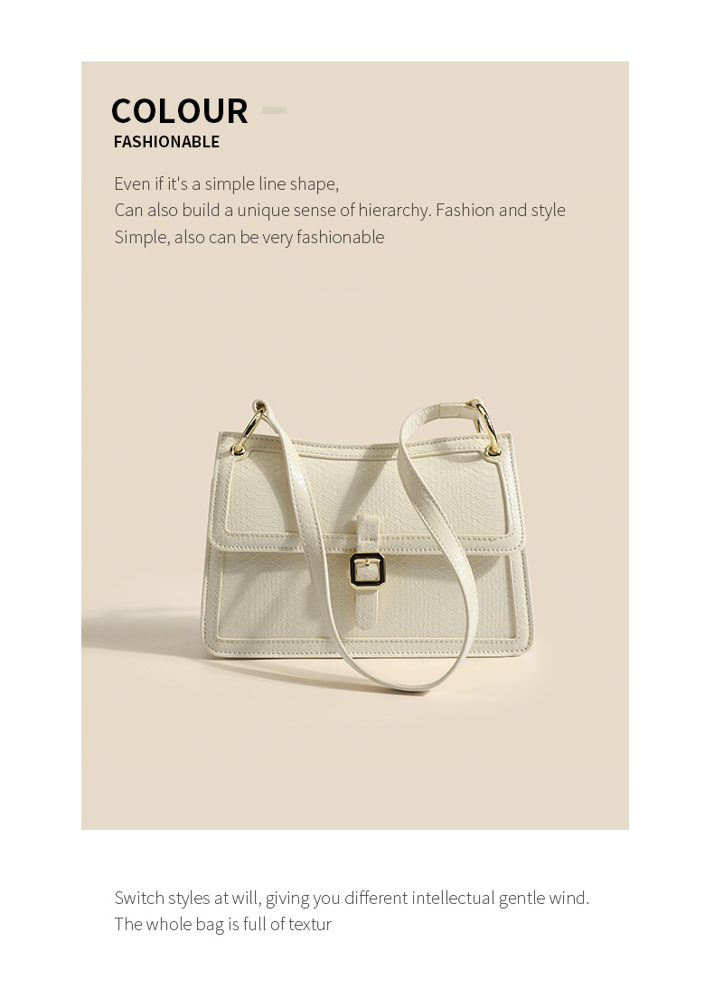Petit sac de luxe léger à bandoulière simple pour femmes, mode française sous les bras, polyvalent, été 2024_voghion.com