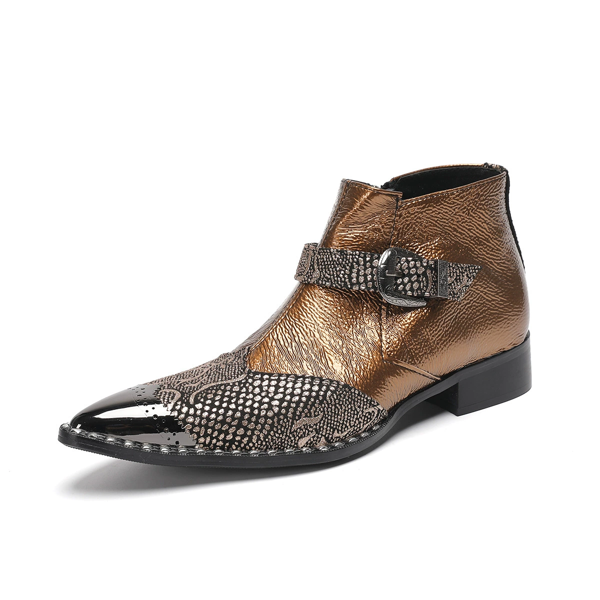 Мужские броги из натуральной британской кожи, заостренный носок, 2025, новые коричневые кожаные туфли ручной работы для свадьбы, стиль с горячим тиснением цветов