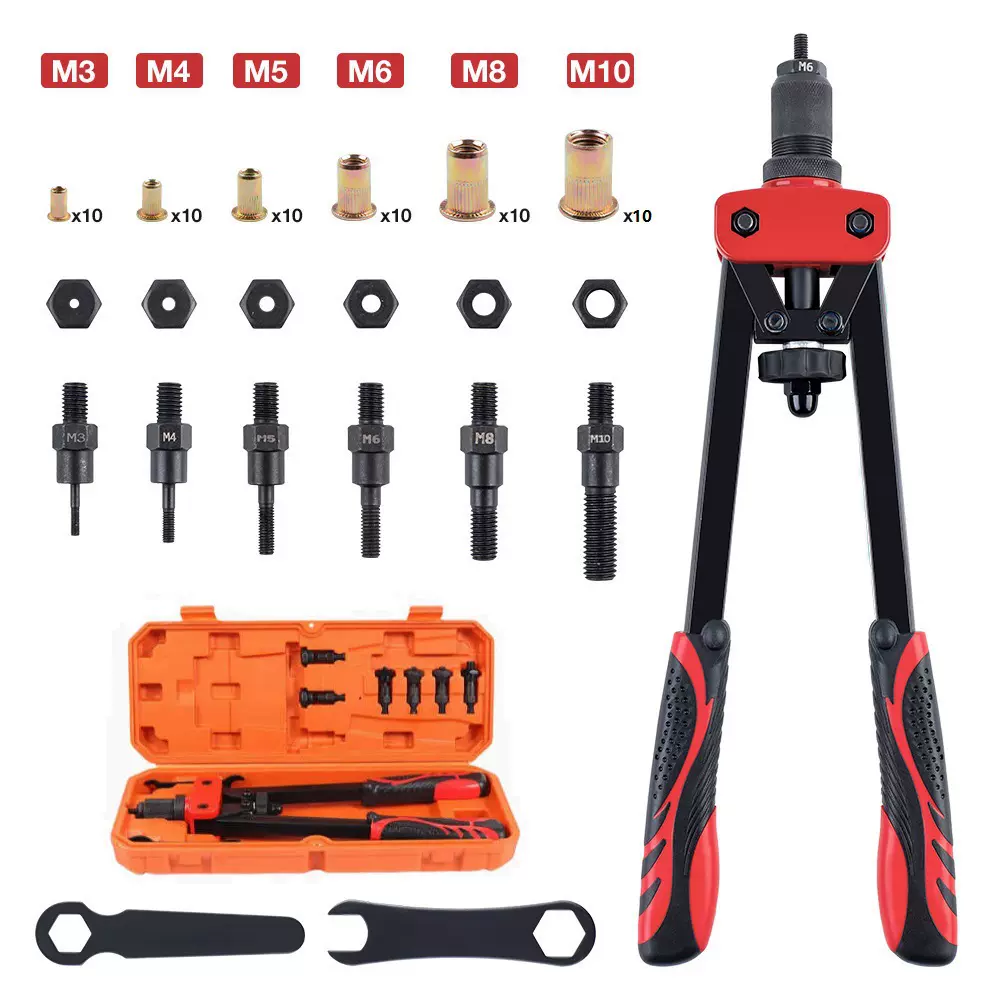 工业14寸铆钉枪拉姆枪汽修五金工具手动拉铆螺母枪组合工具套装